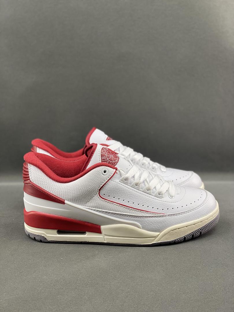 Nike Air Jordan 2 Low Cherry White Varsity Red Sneakers DV9956-106