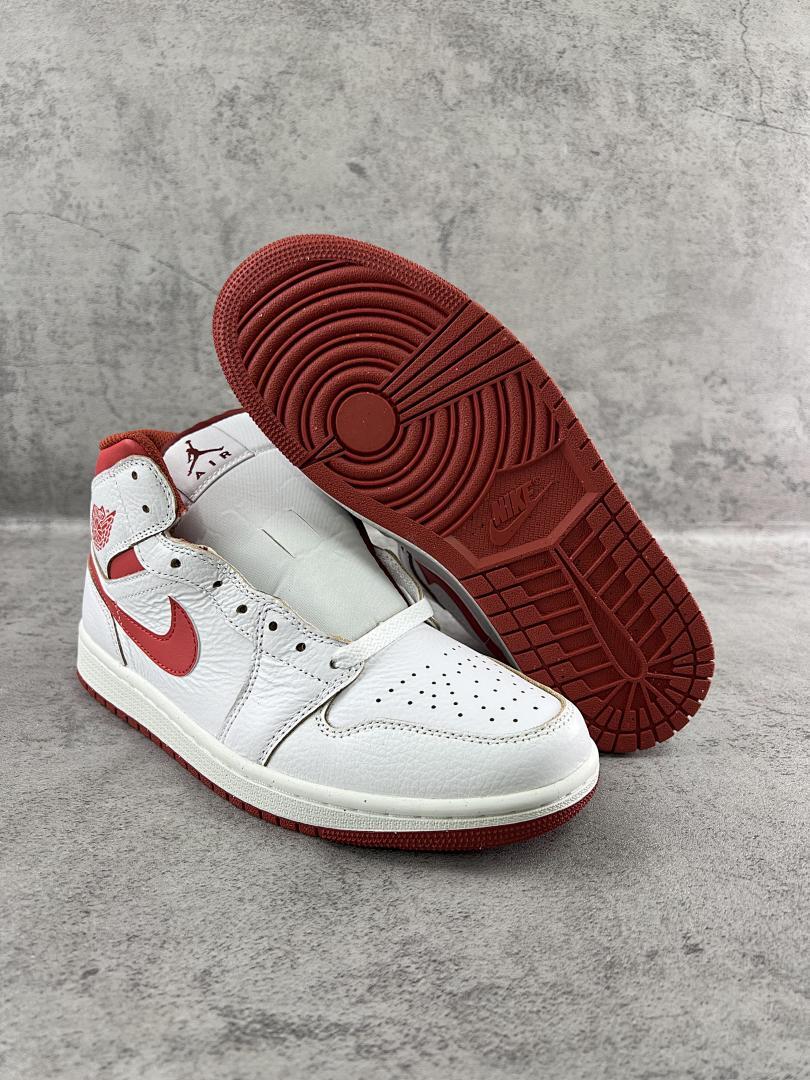 Nike Air Jordan 1 Low White Red Sneakers 553558-118