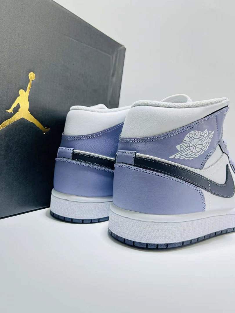 Nike Air Jordan 1 Mid SE Purple Dust White Light Lilac Lavender Sneakers Shoes DX4376-100