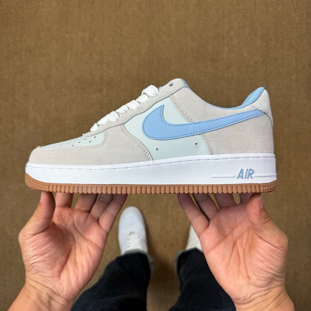 Nike Air Force 1 '07 LV8 Light Bone University Blue Gum Light Brown DX2650-001