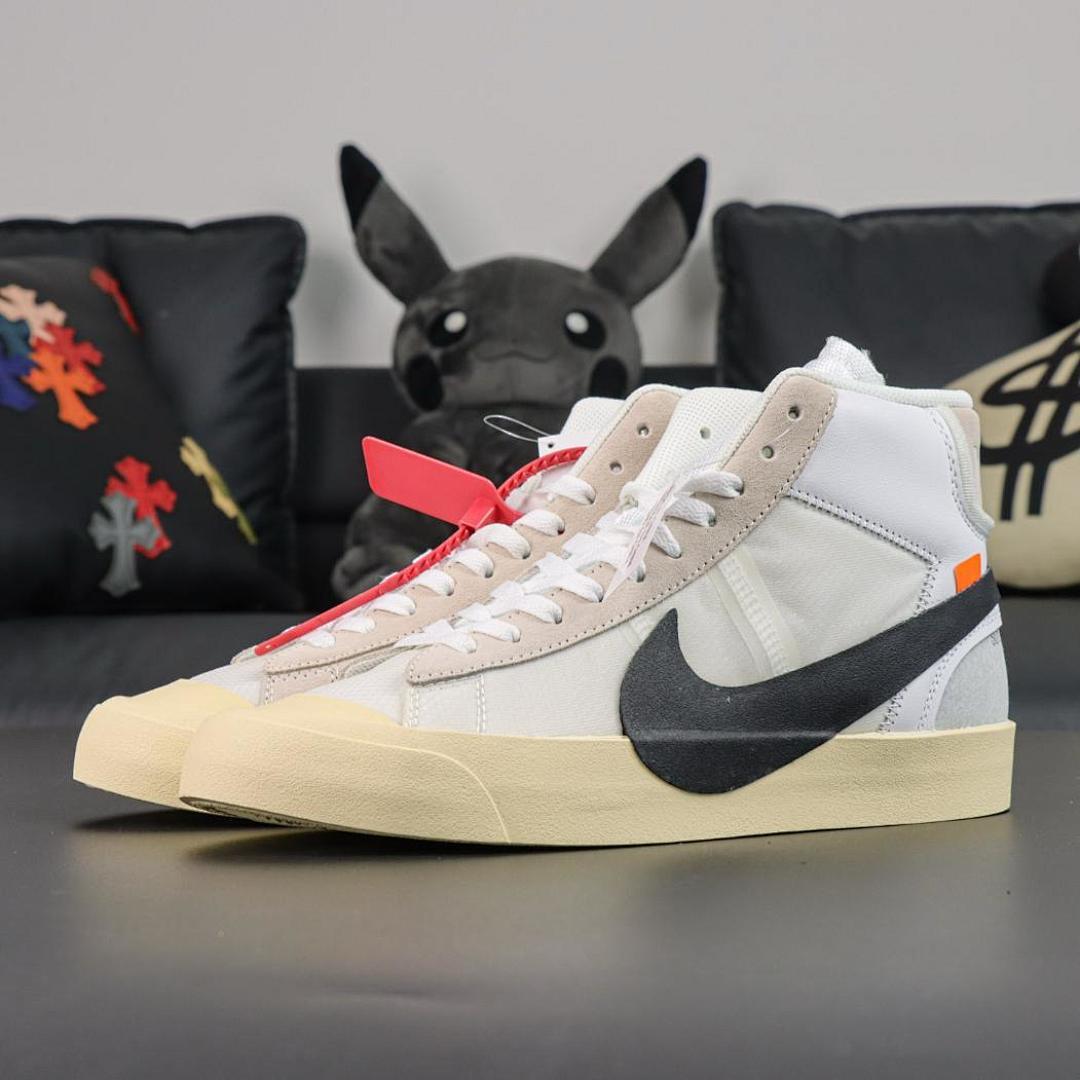 Off-White x Nike Blazer Mid "The Ten" White/Black-Muslin AA3832-100