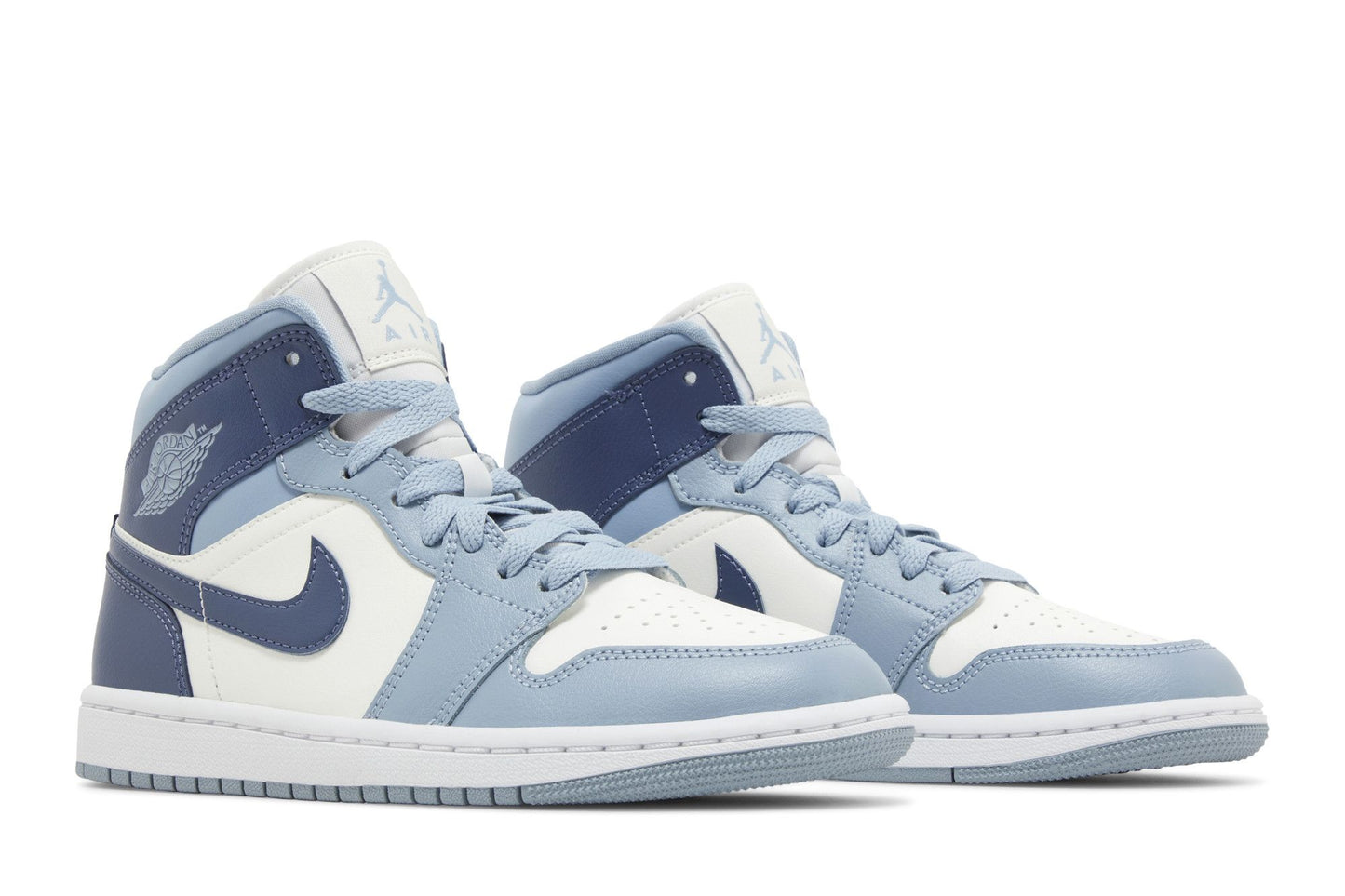 ( Women ) Air Jordan 1 Mid 'Sail Diffused Blue' BQ6472-140