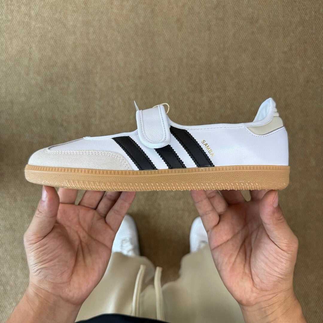 Adidas Samba OG Mary Jane Shoes IE0634 White Black Gum