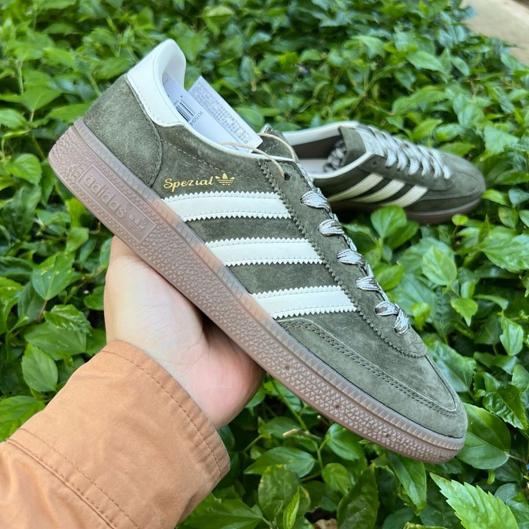 Adidas Spezial Night Green Off White Gum Suede Trainers BD7632 Retro Sneakers Lifestyle Shoes