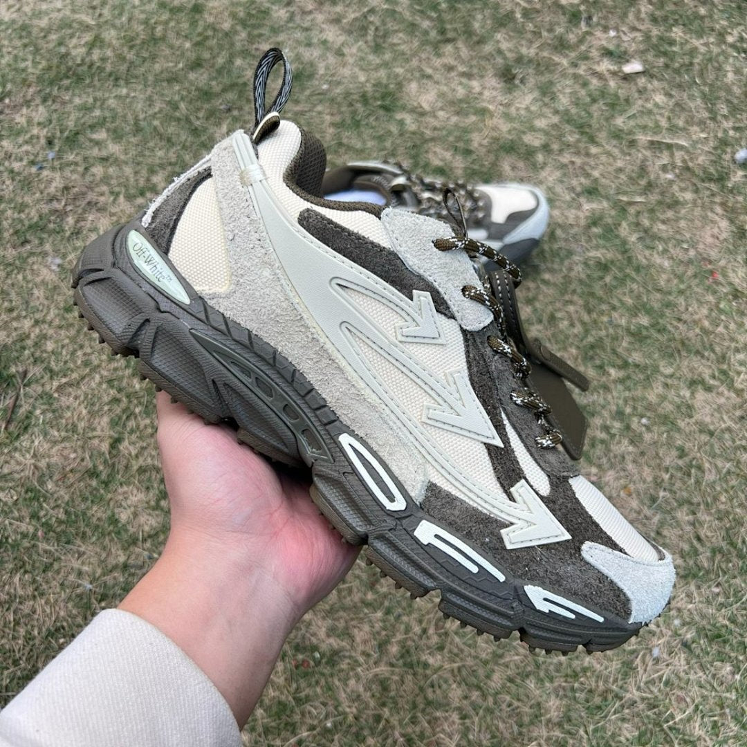 Off-White ODSY-1000 Khaki Brown Beige Multi Sneakers OMIA139R21FAB001