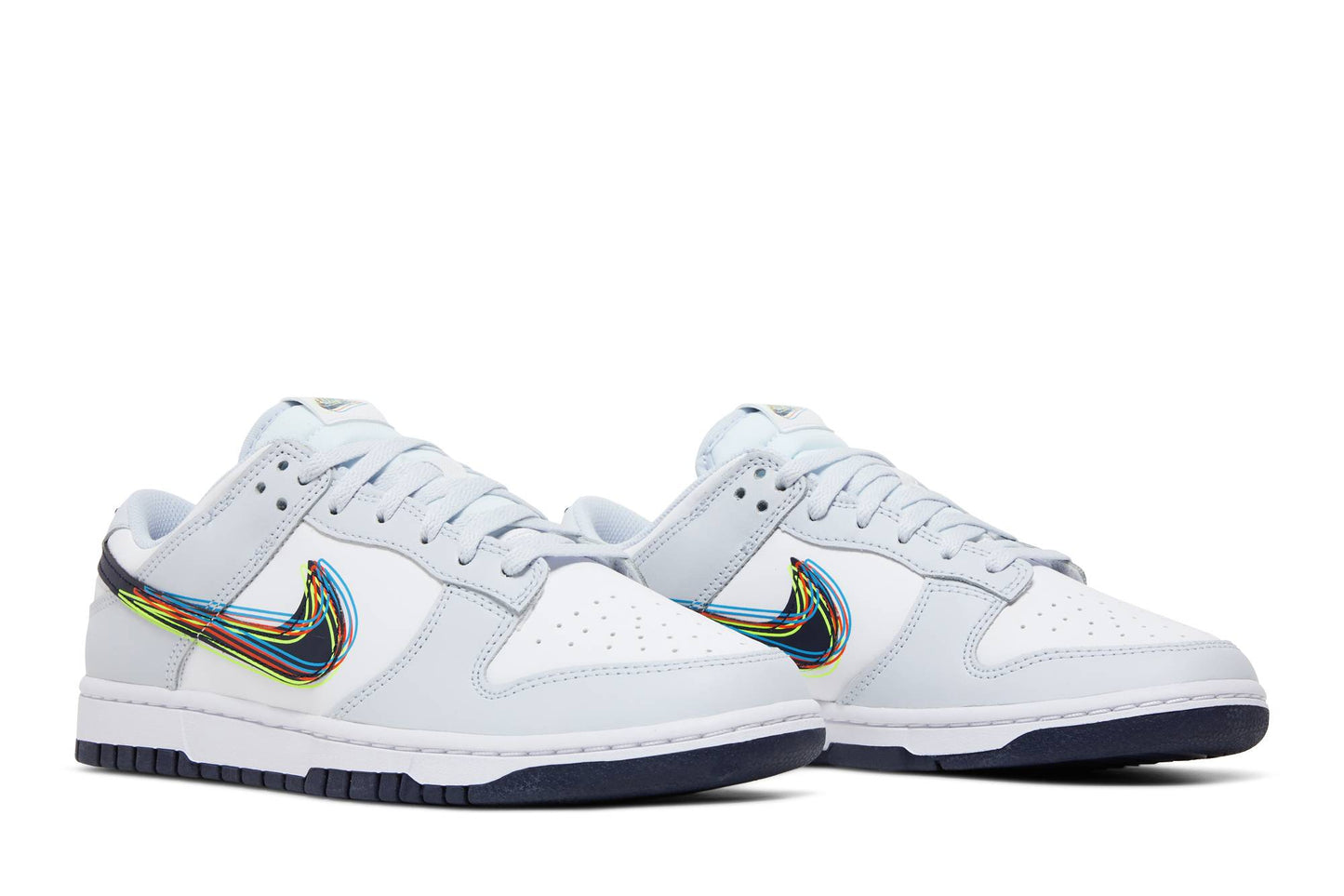 Nike Dunk Low 3D Swoosh White Grey Navy DV6482-100