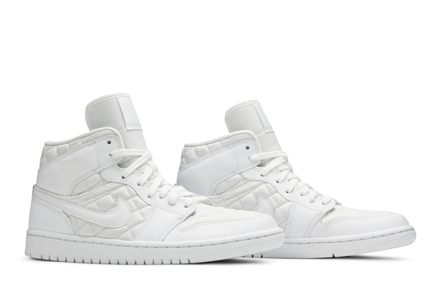 ( Women ) Air Jordan 1 Mid SE White Quilted DB6078-100