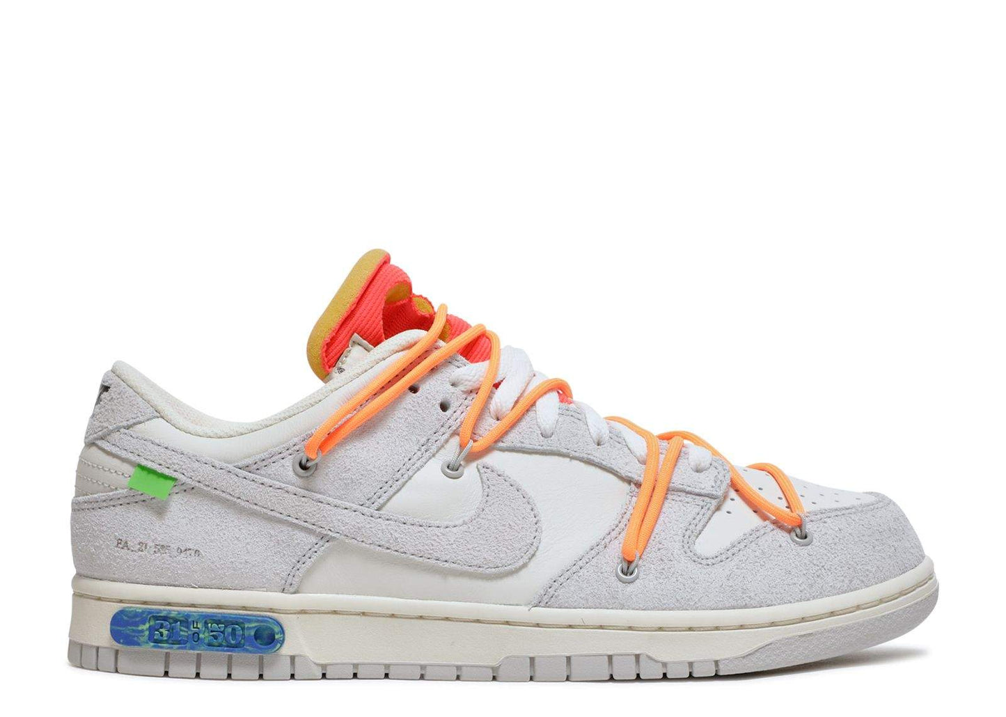 Nike Off-White X Dunk Low 'Lot 31 Of 50' Everlasting Sneaker