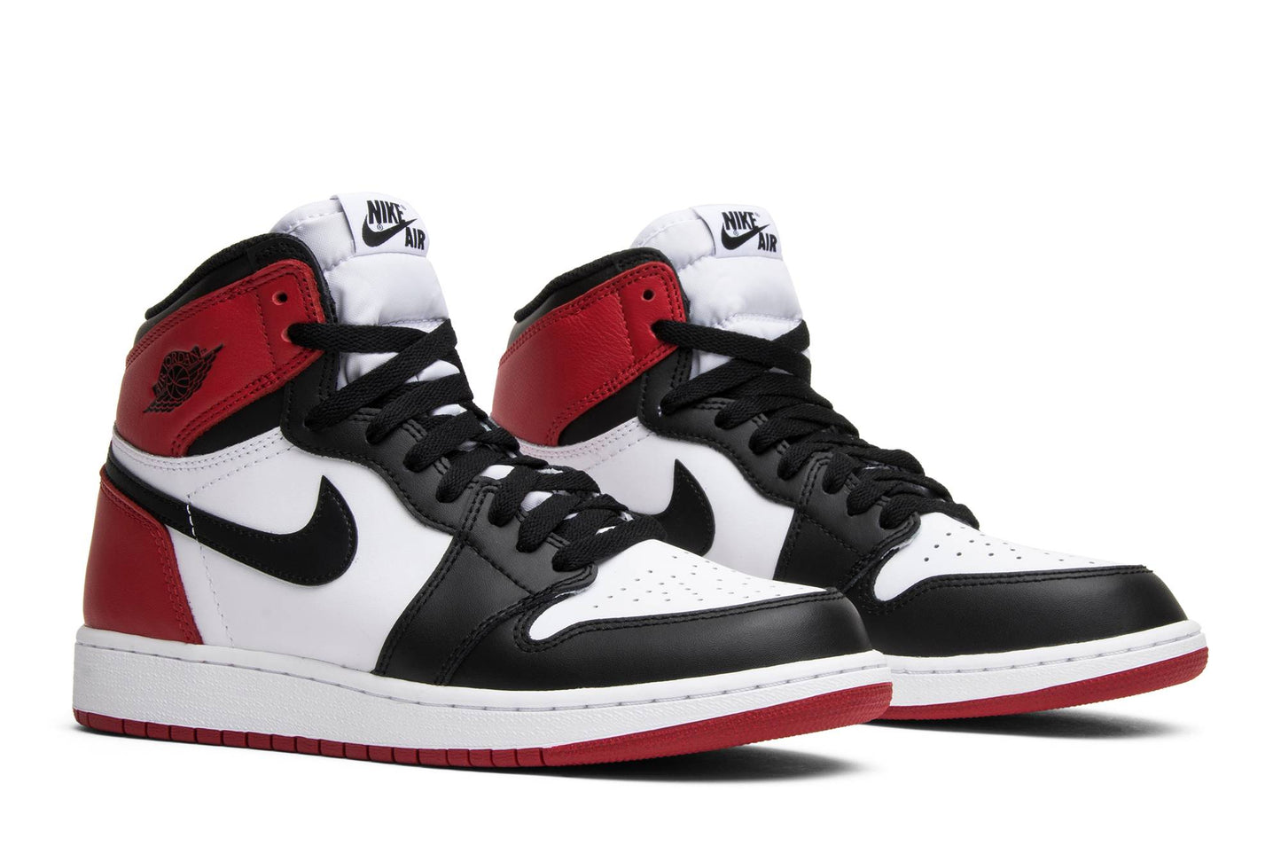 ( Grade School ) Air Jordan 1 Retro BG Black Toe 2016 575441-125