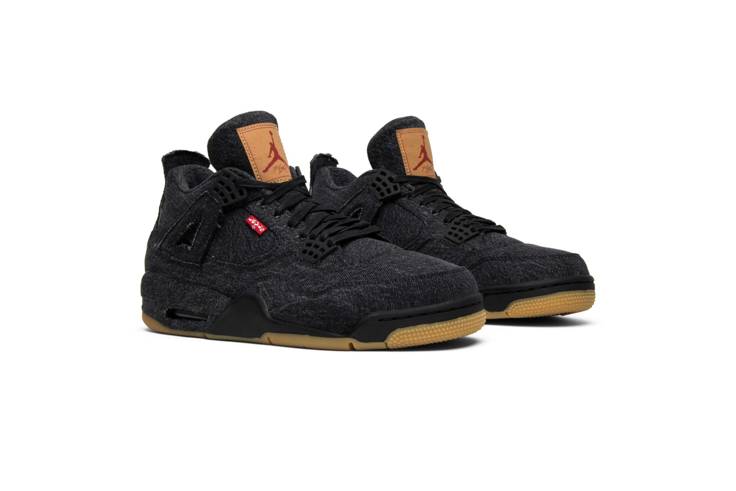 Levis X Air Jordan 4 Retro Black Denim ( Blank Tag ) AO2571-001