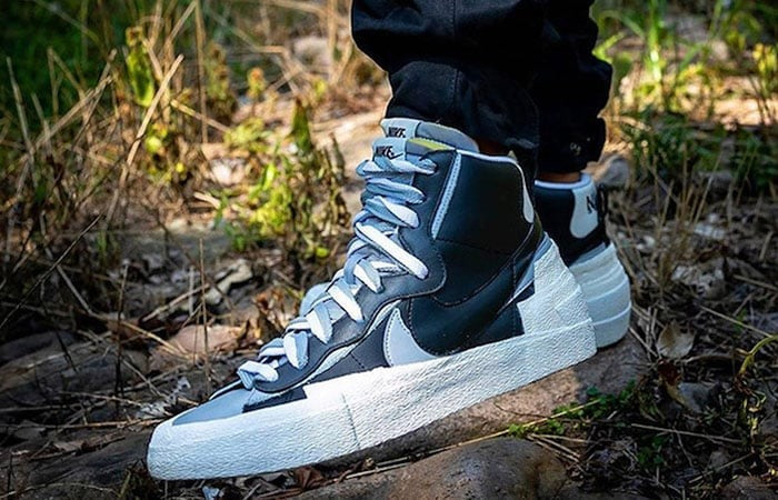 Sacai X Nike Blazer Mid Black Blue