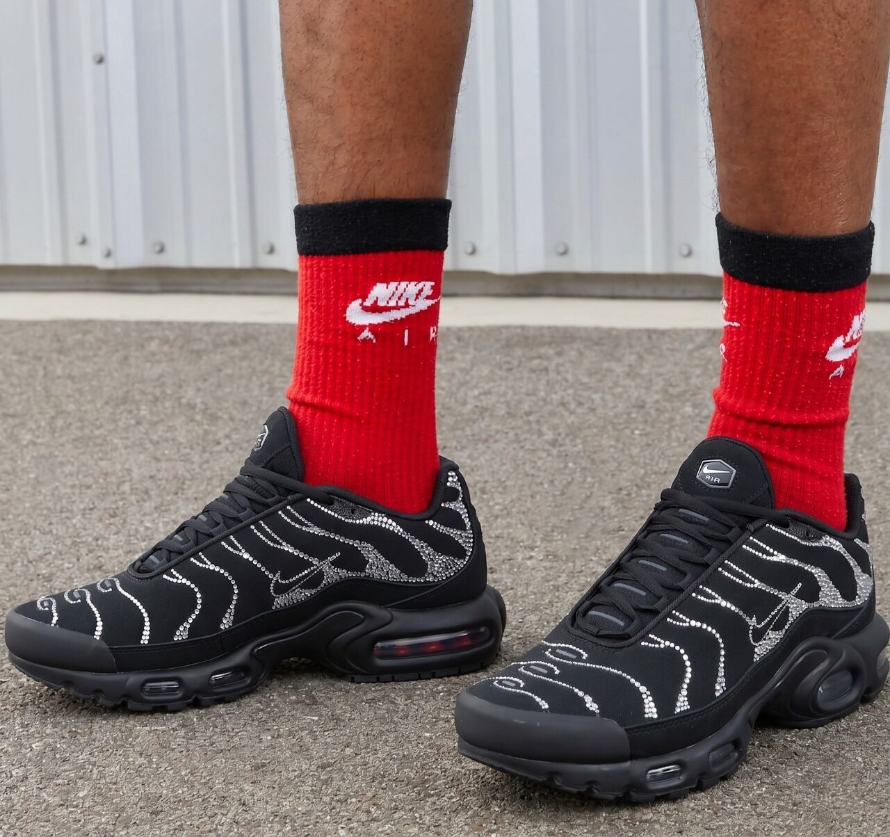 Nike Air Max Plus TN Black Crystal Rhinestone