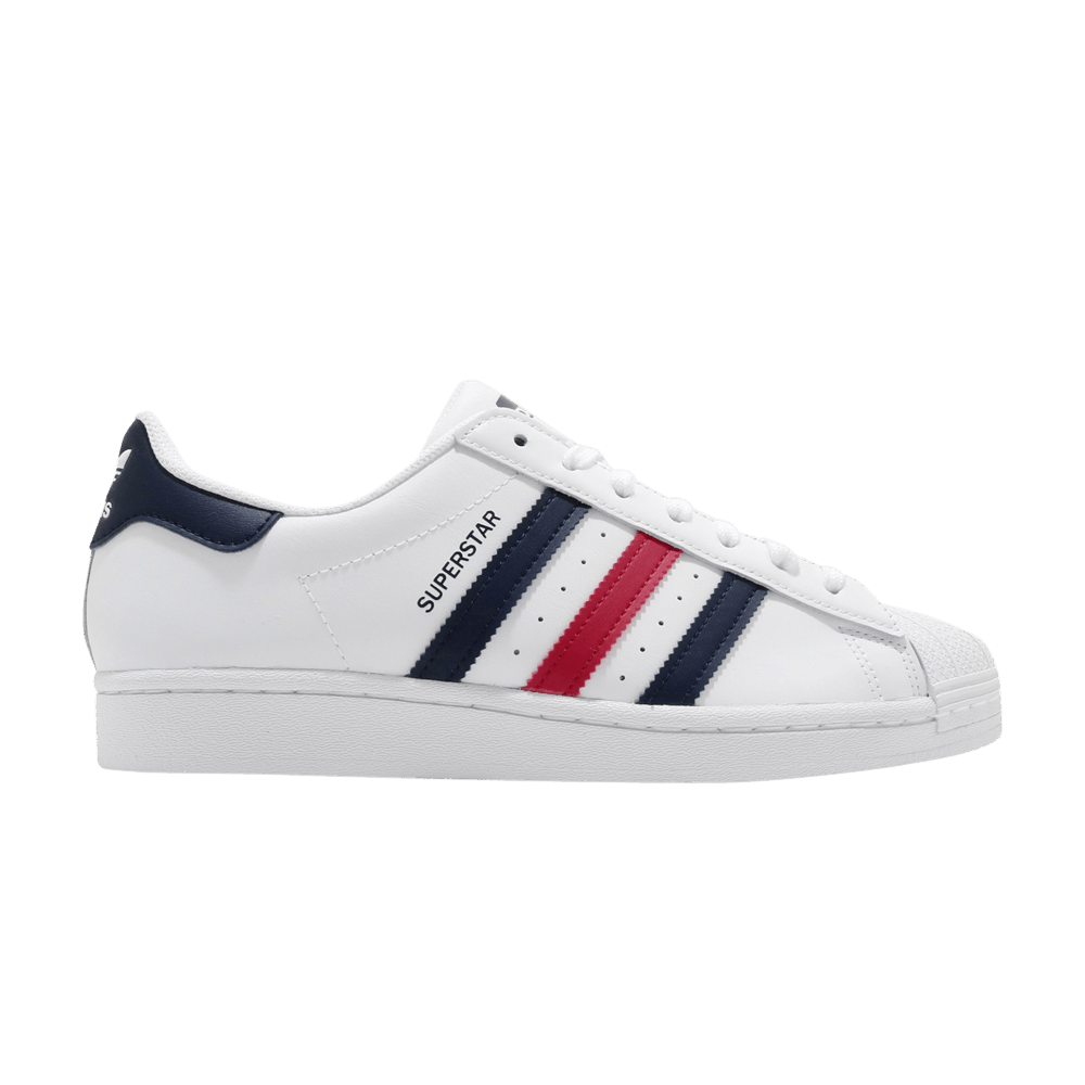 Adidas Superstar 'White Scarlet' FX2328