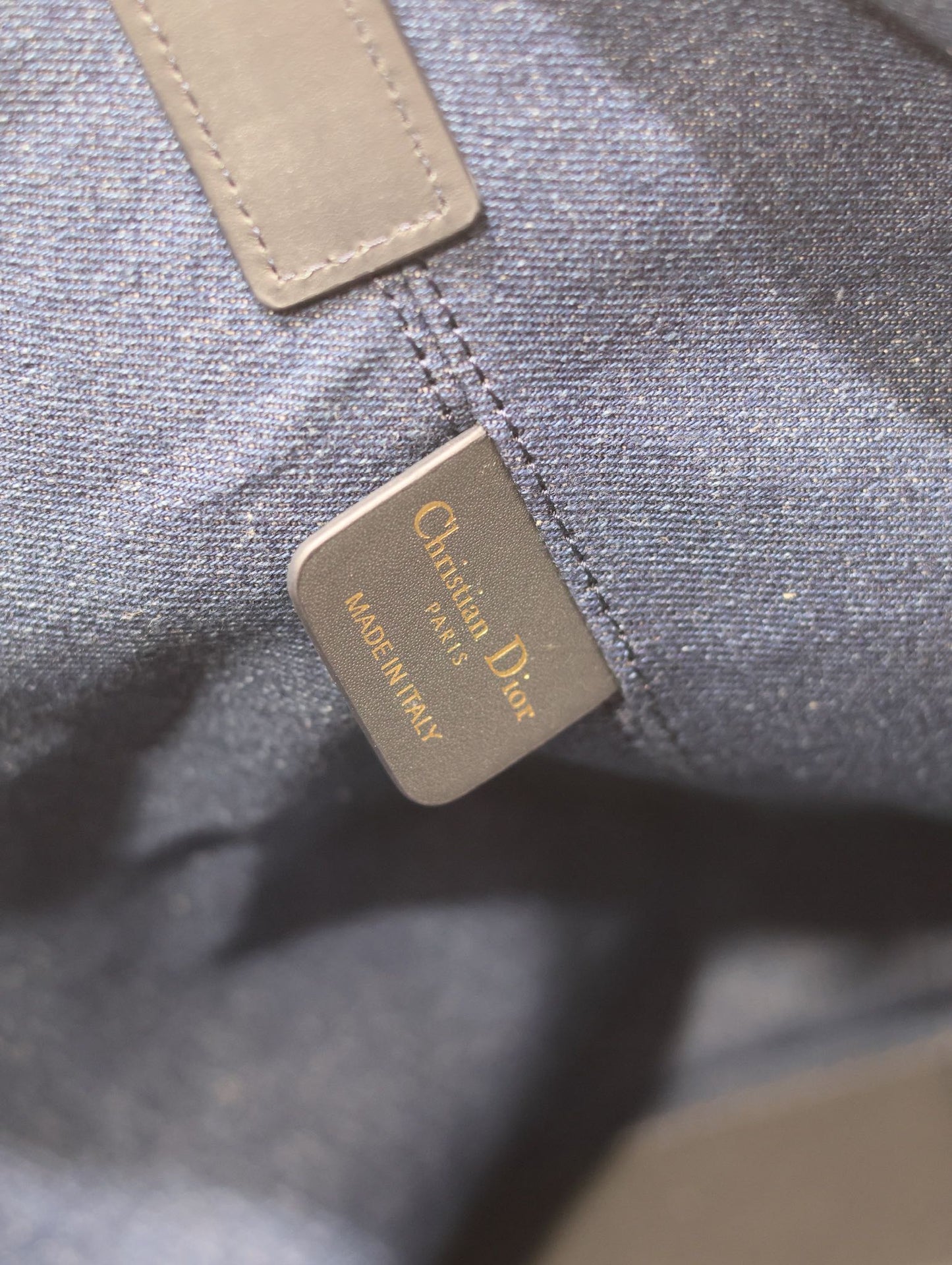 Dior Vintage Blue Monogram Jacquard Satchel Handbag with Top Handles