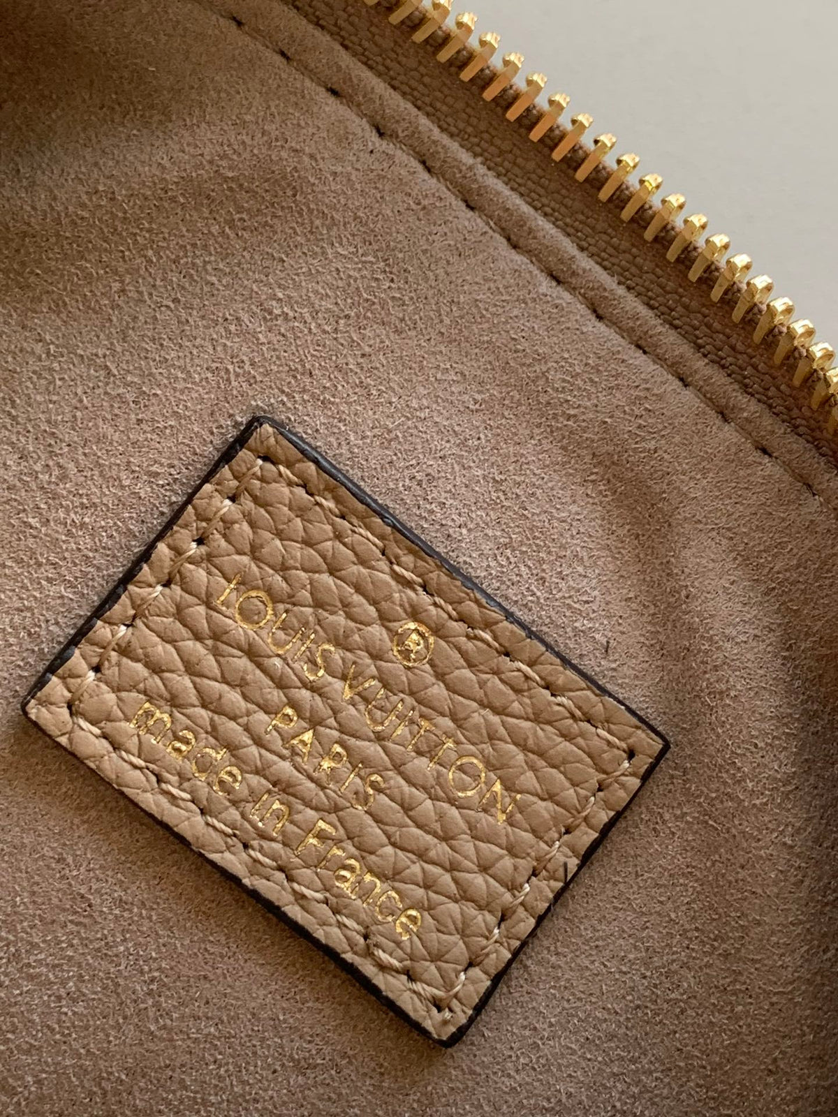 Louis Vuitton Nano Speedy Monogram Empreinte Leather - Bicolor Tourterelle/Crème