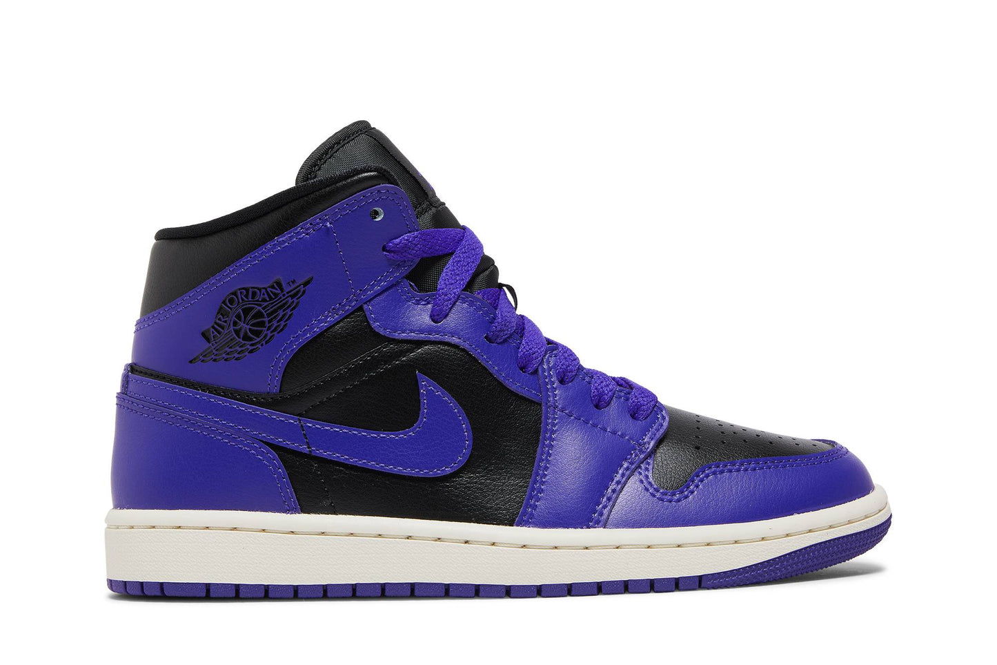 ( Women ) Air Jordan 1 Mid 'Purple And Black' BQ6472-051