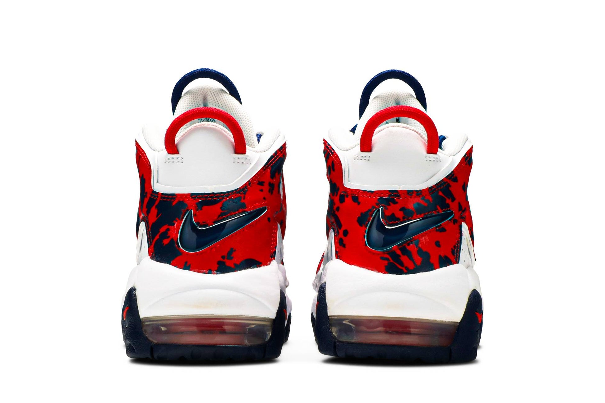 ( Grade School ) Nike Air More Uptempo 'White Blue Red Camo' CZ7885-100