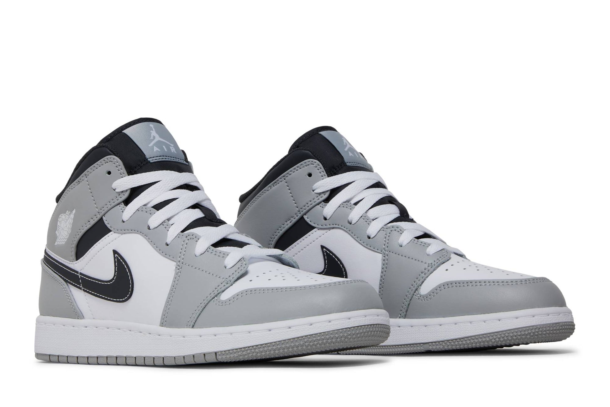 ( Grade School ) Air Jordan 1 Mid Greyscale 554725-078