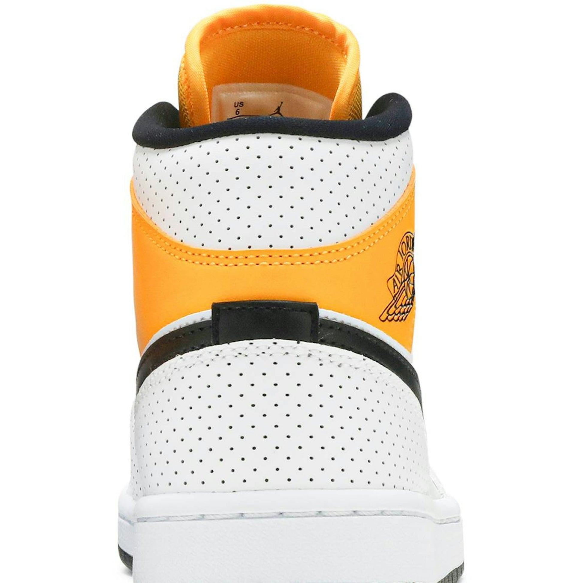 ( Women ) Air Jordan 1 Mid 'Perforated – White University Gold' BQ6472-107