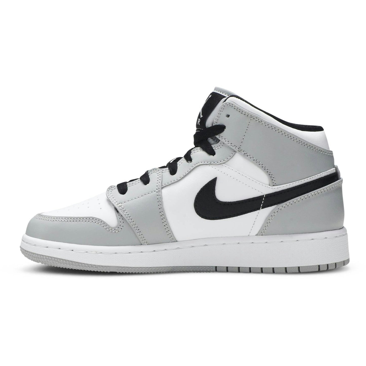 ( Grade School ) Air Jordan 1 Mid 'Light Smoke Grey' 554725-092