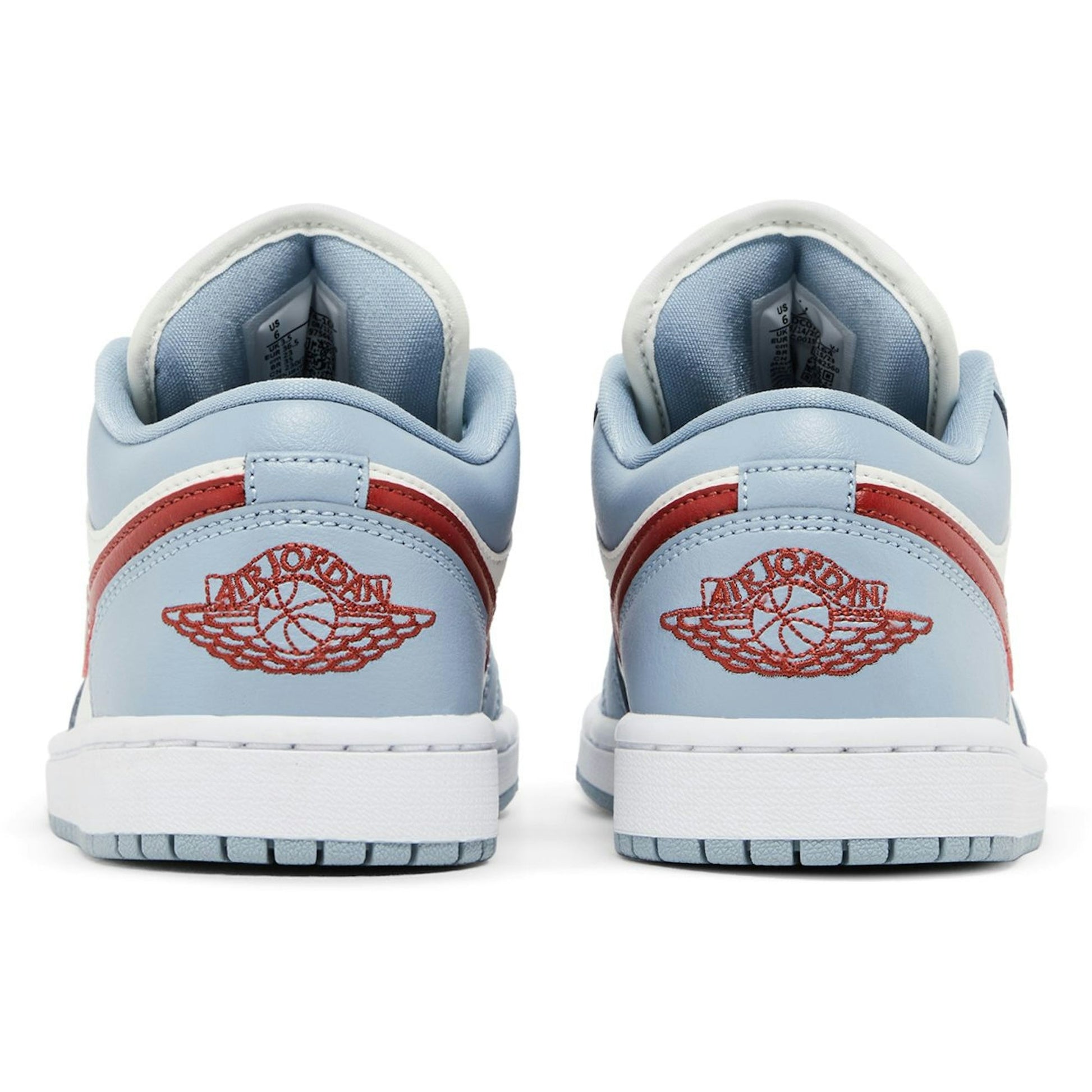 ( Women ) Air Jordan 1 Low Blue Whisper Dune Red DC0774-164