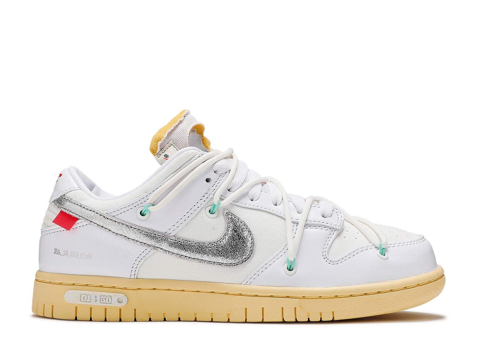 Nike Off-White X Dunk Low 'Lot 01 Of 50' Unfading Sneaker