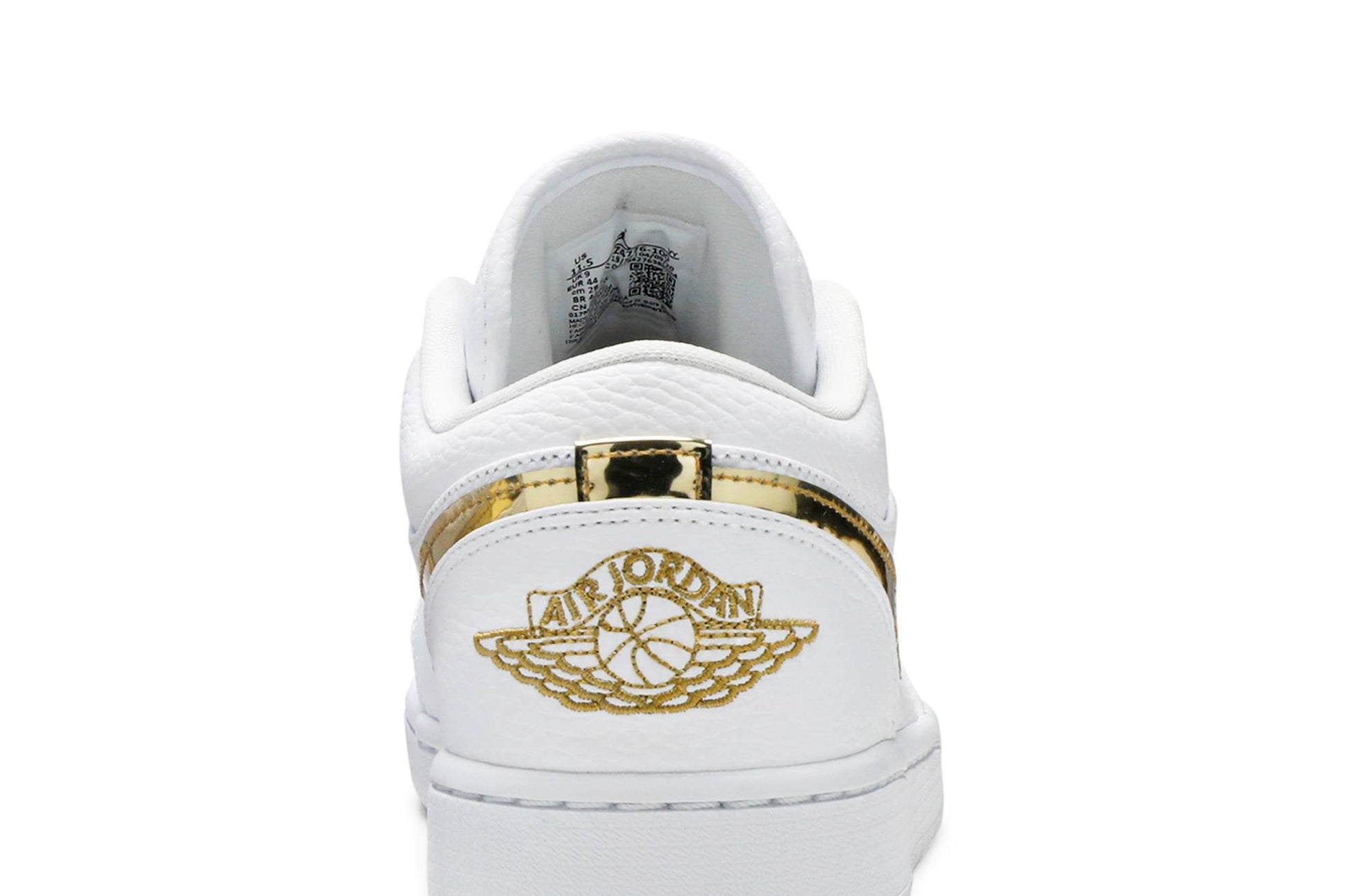 ( Women ) Air Jordan 1 Retro Low White Metallic Gold CZ4776-100
