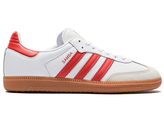 ( Women ) Adidas Samba OG White Solar Red Gum IF6513