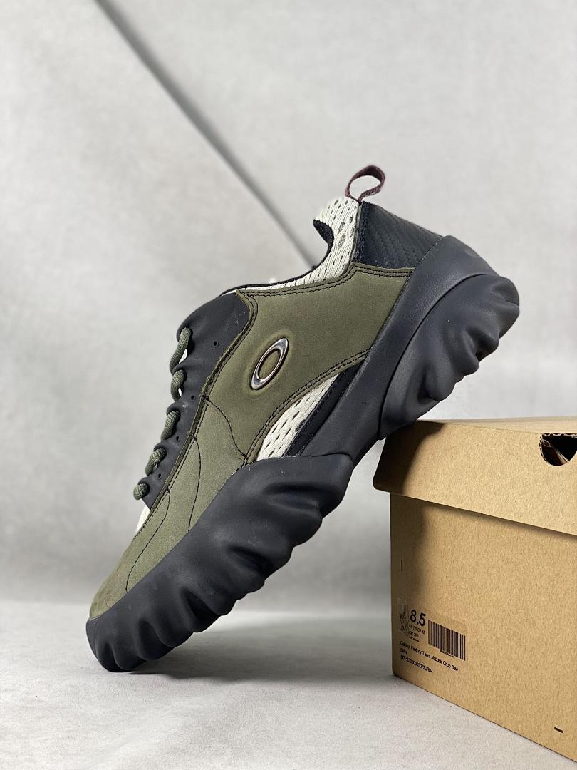 Oakley Factory Team Flesh Dark Olive Black Cream Y2K Chunky Lifestyle Sneakers Shoes