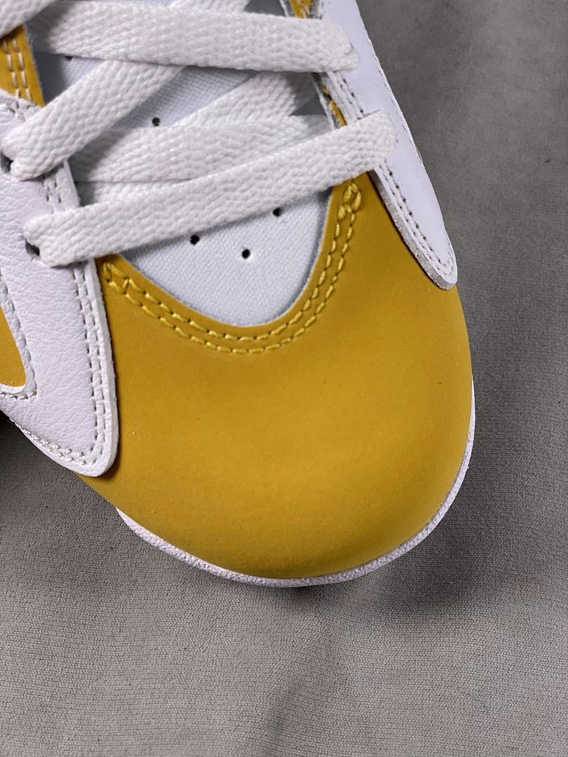 Nike Air Jordan 6 Retro 'Gold Hoops' DH9696-100 White Metallic Gold Black Women's Sneakers