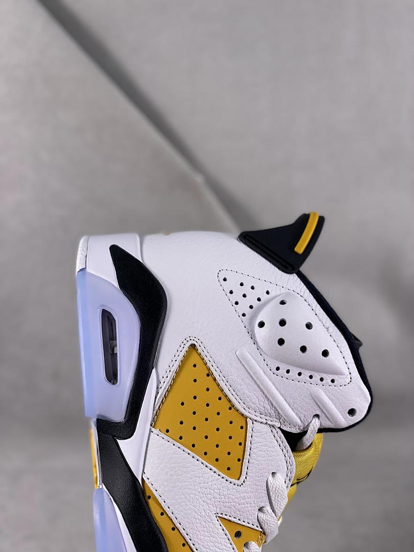 Nike Air Jordan 6 Retro "University Gold" White Black Men's Sneakers CT8529-170