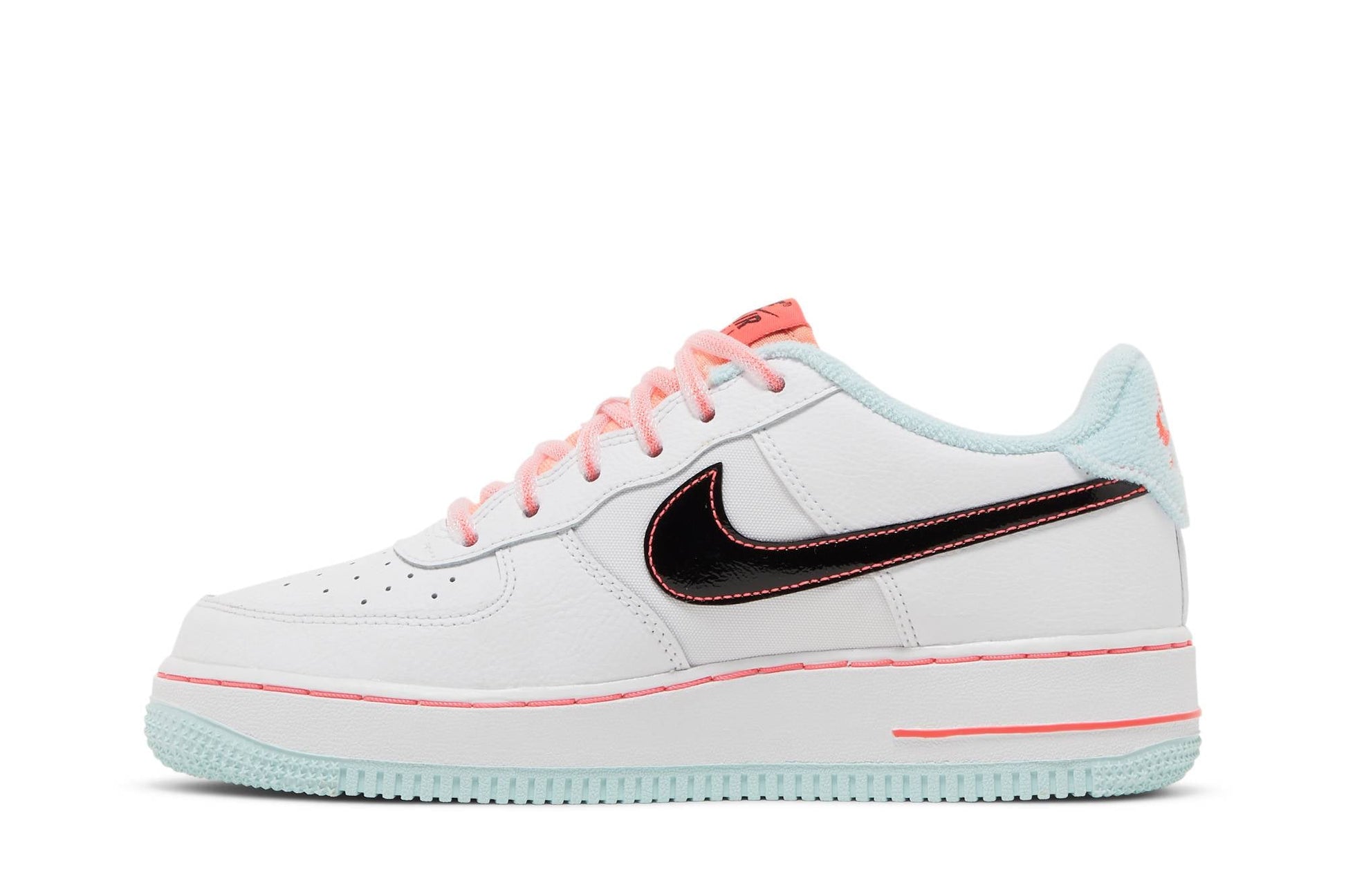 ( Youth ) Nike Air Force 1 07 LV8 GS White Atomic Pink DD7709-100