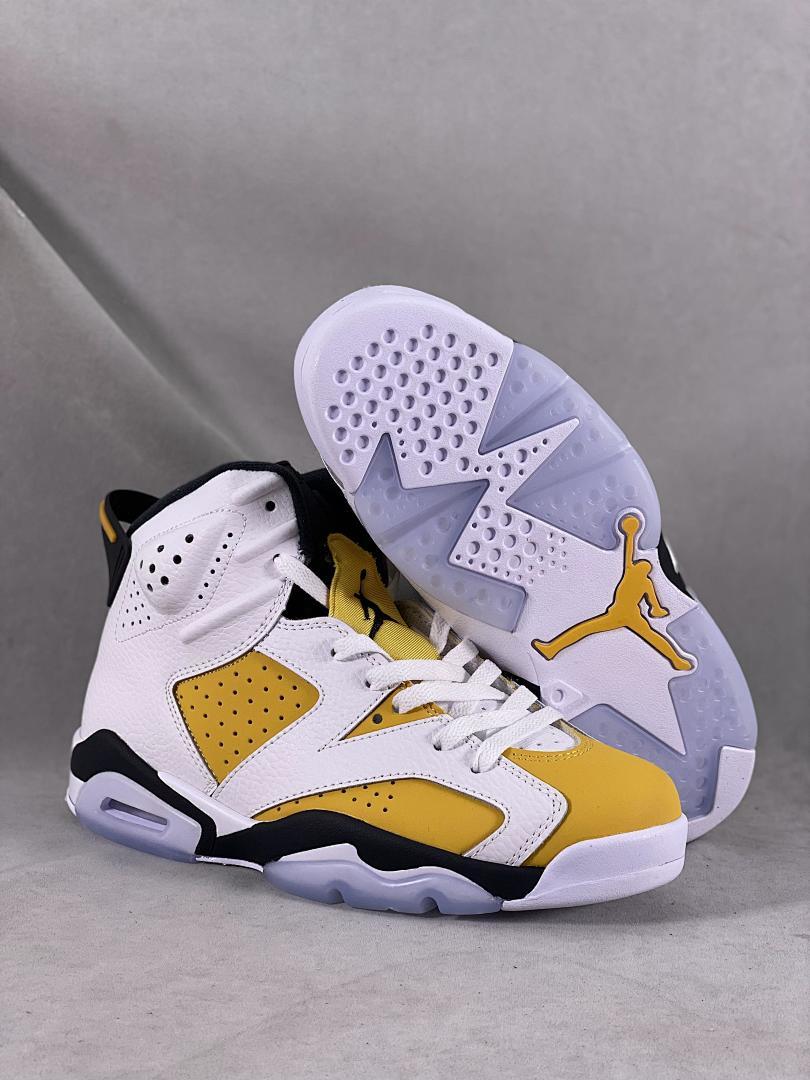 Nike Air Jordan 6 Retro University Gold White Black Yellow Sneakers CT8529-170