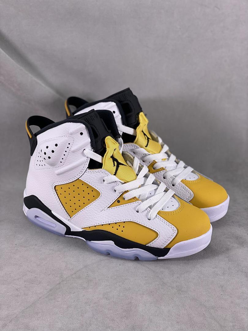 Nike Air Jordan 6 Retro University Gold White Black Yellow Sneakers CT8529-170