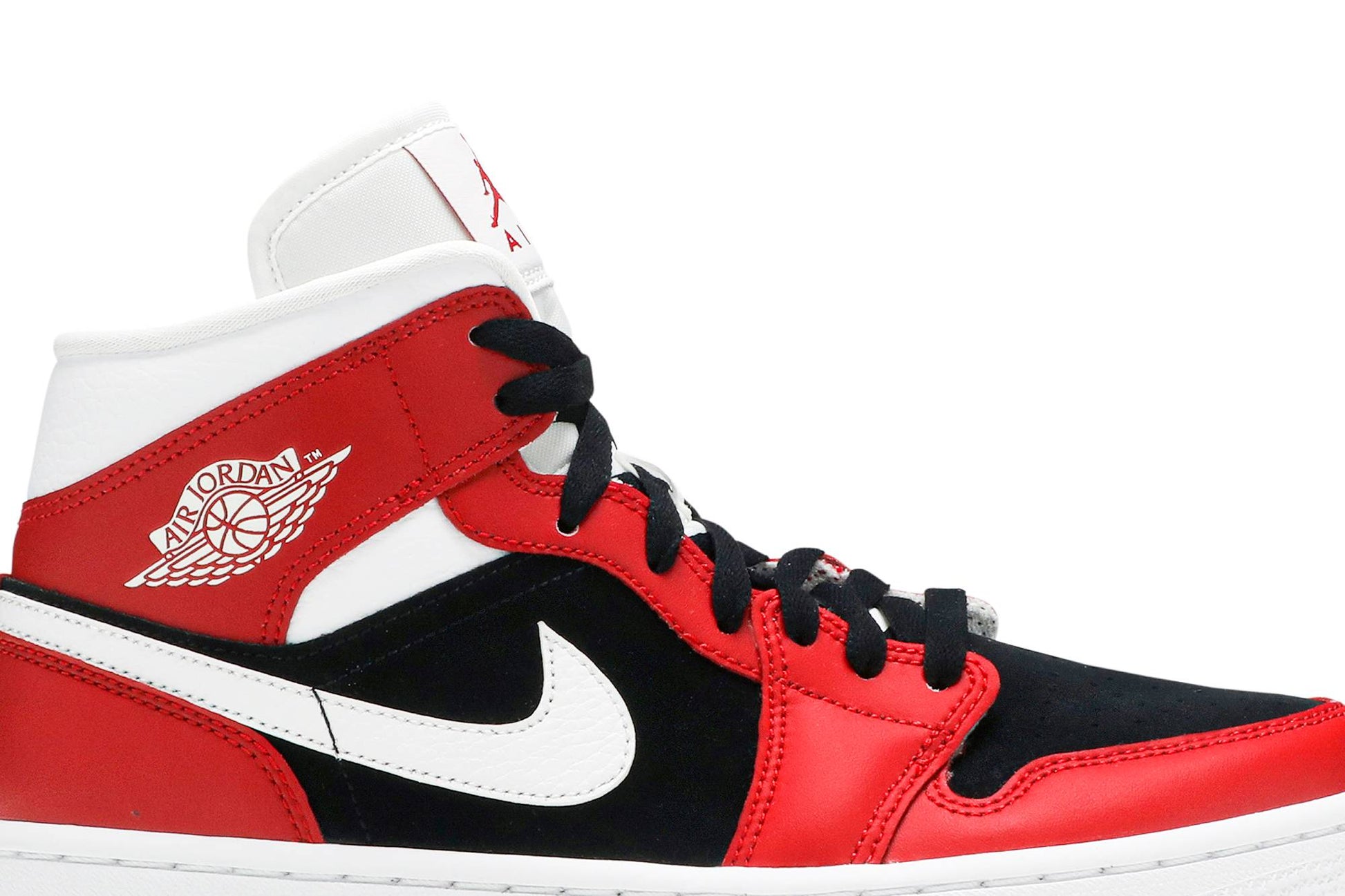 ( Women ) Air Jordan 1 Mid 'Gym Red Black' BQ6472-601