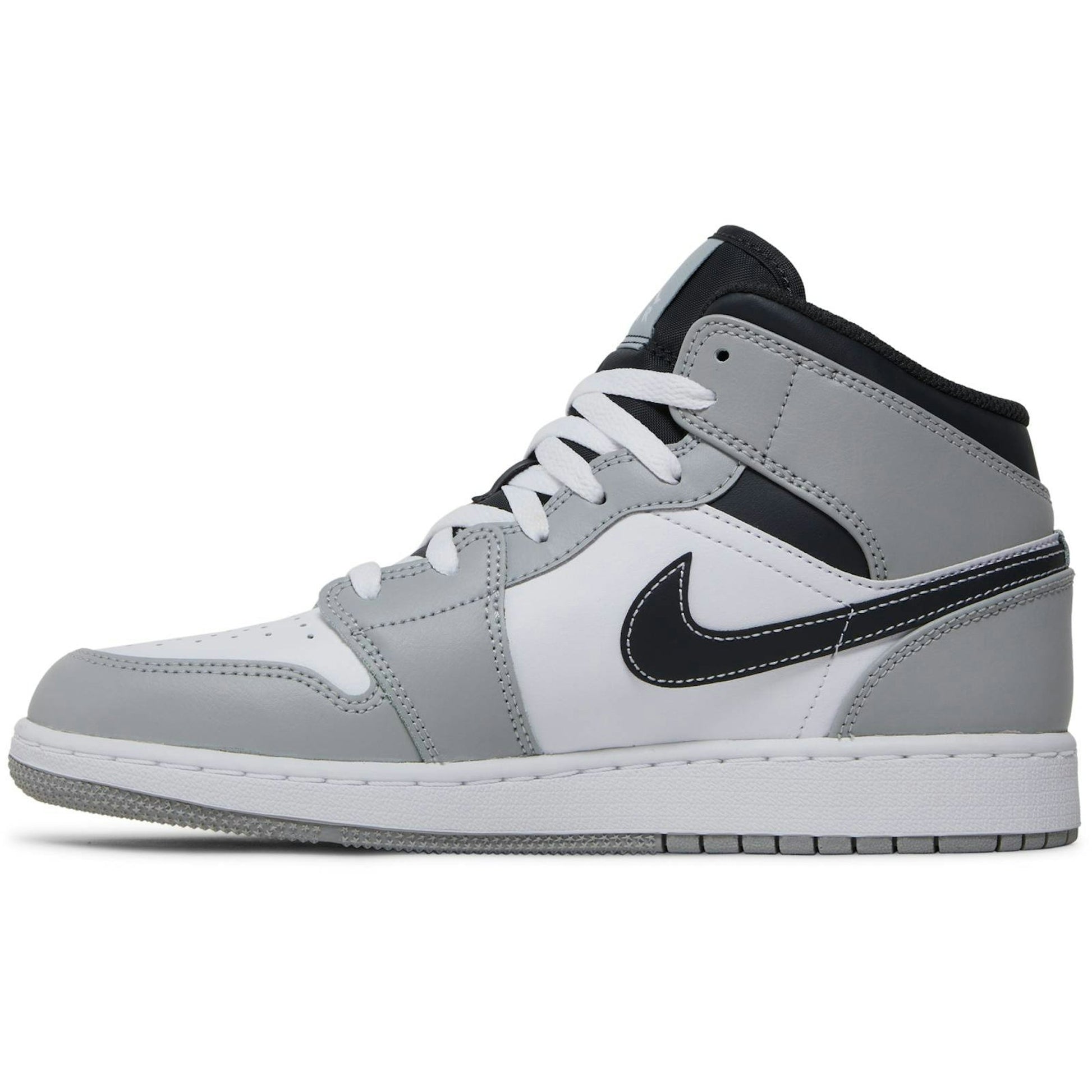 ( Grade School ) Air Jordan 1 Mid Greyscale 554725-078