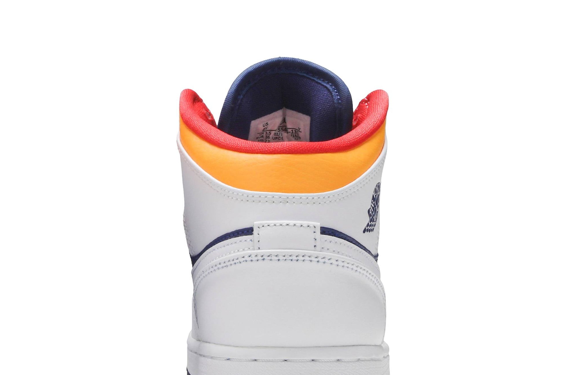( Grade School ) Air Jordan 1 Mid 'White Deep Royal Blue' 554725-131