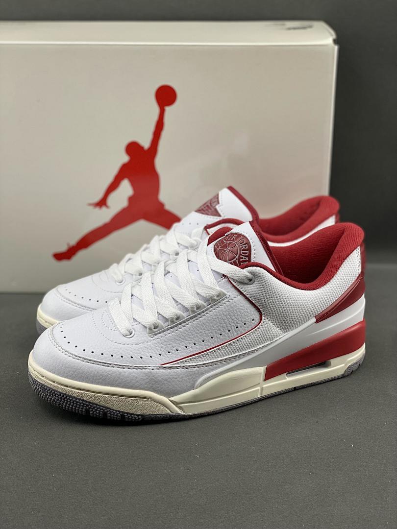 Nike Air Jordan 2 Low Cherry White Varsity Red Sneakers DV9956-106