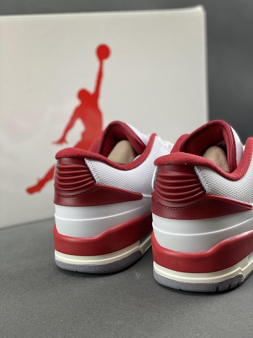 Nike Air Jordan 2 Low Cherry White Varsity Red Sneakers DV9956-106