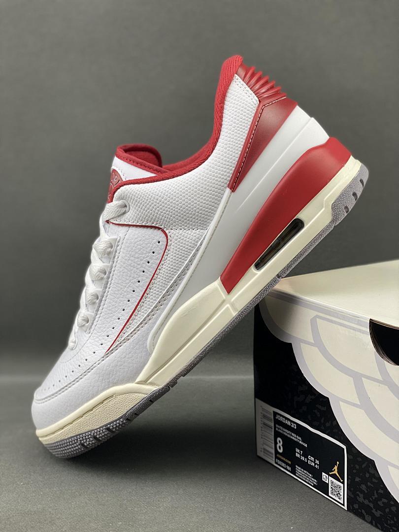 Nike Air Jordan 2 Low Cherry White Varsity Red Sneakers DV9956-106