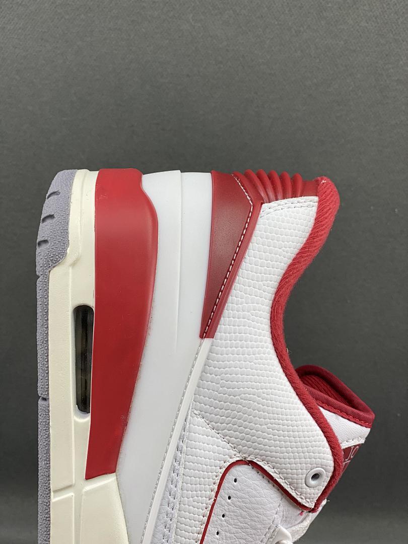 Nike Air Jordan 2 Low Cherry White Varsity Red Sneakers DV9956-106