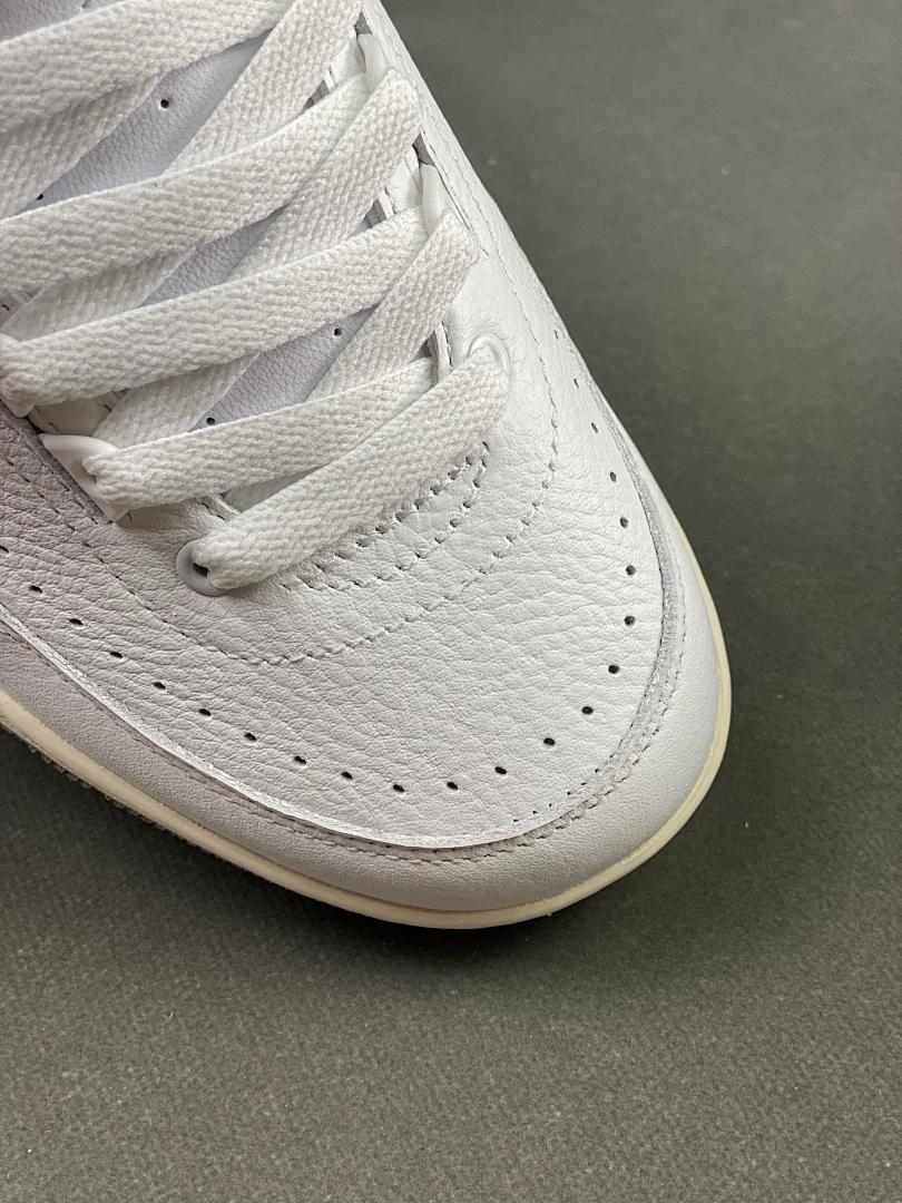 Nike Air Jordan 2 Low White Black Sail DV9956-101 Men's Women's Classic Retro Sneakers