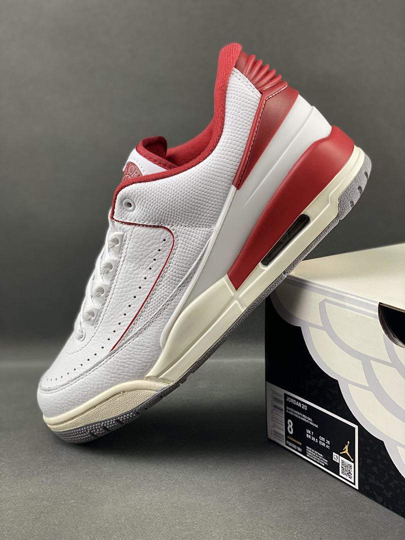 Nike Air Jordan 2 Low Retro White Cherrywood Red DV9956-106 Men's Sneakers