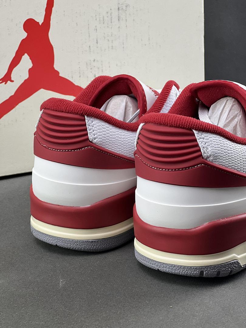Nike Air Jordan 2 Retro Low Cherry White Cherrywood Red Sail DV9956-106