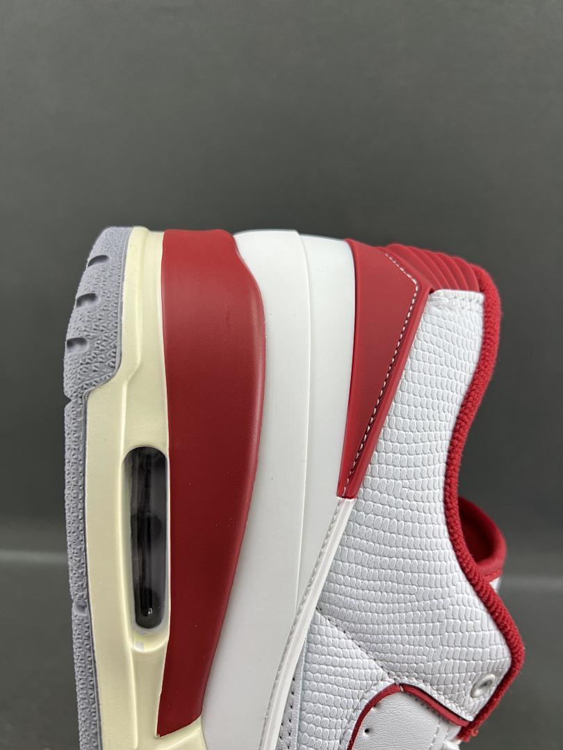 Nike Air Jordan 2 Retro Low Cherry White Cherrywood Red Sail DV9956-106