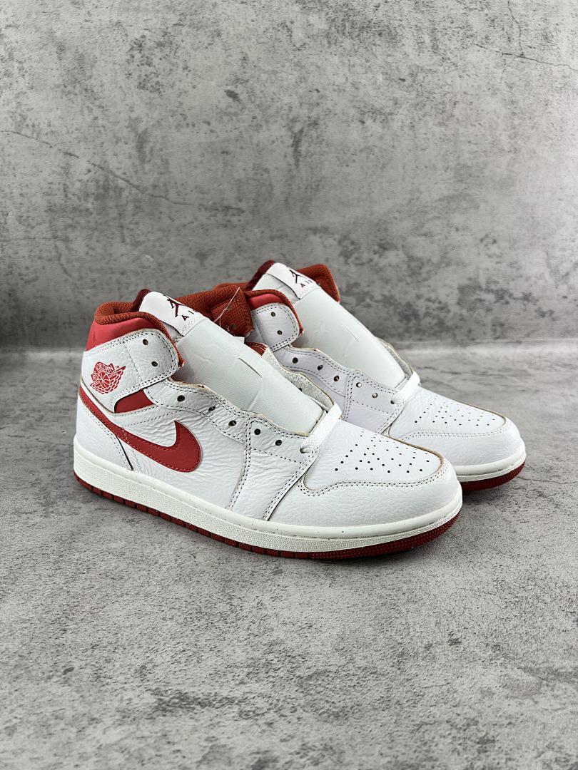 Nike Air Jordan 1 Low White Red Sneakers 553558-118