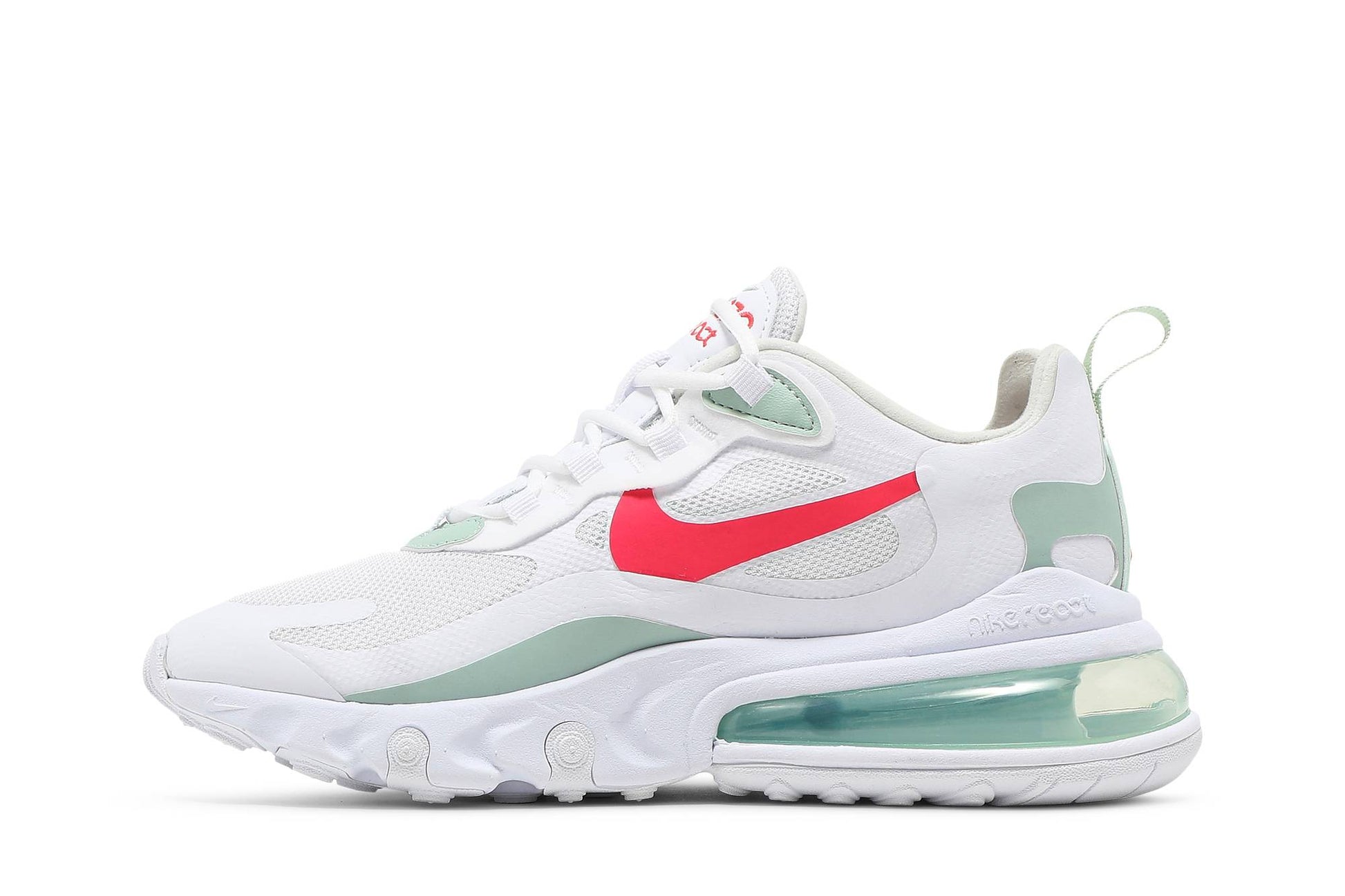 ( Women ) Nike Air Max 270 React White Pistachio Crimson CV3025-100