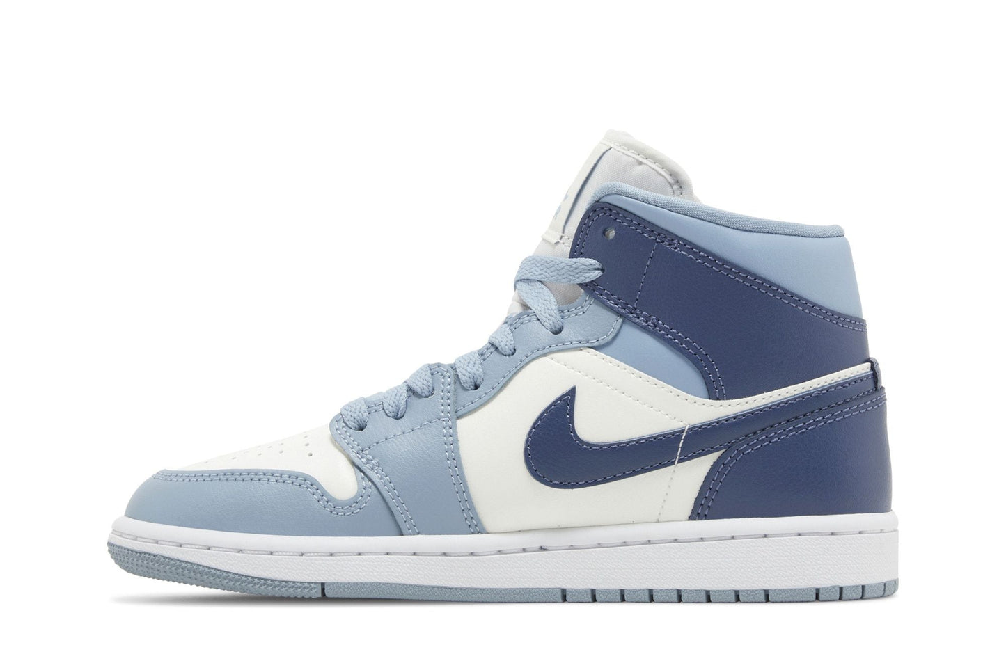 ( Women ) Air Jordan 1 Mid 'Sail Diffused Blue' BQ6472-140