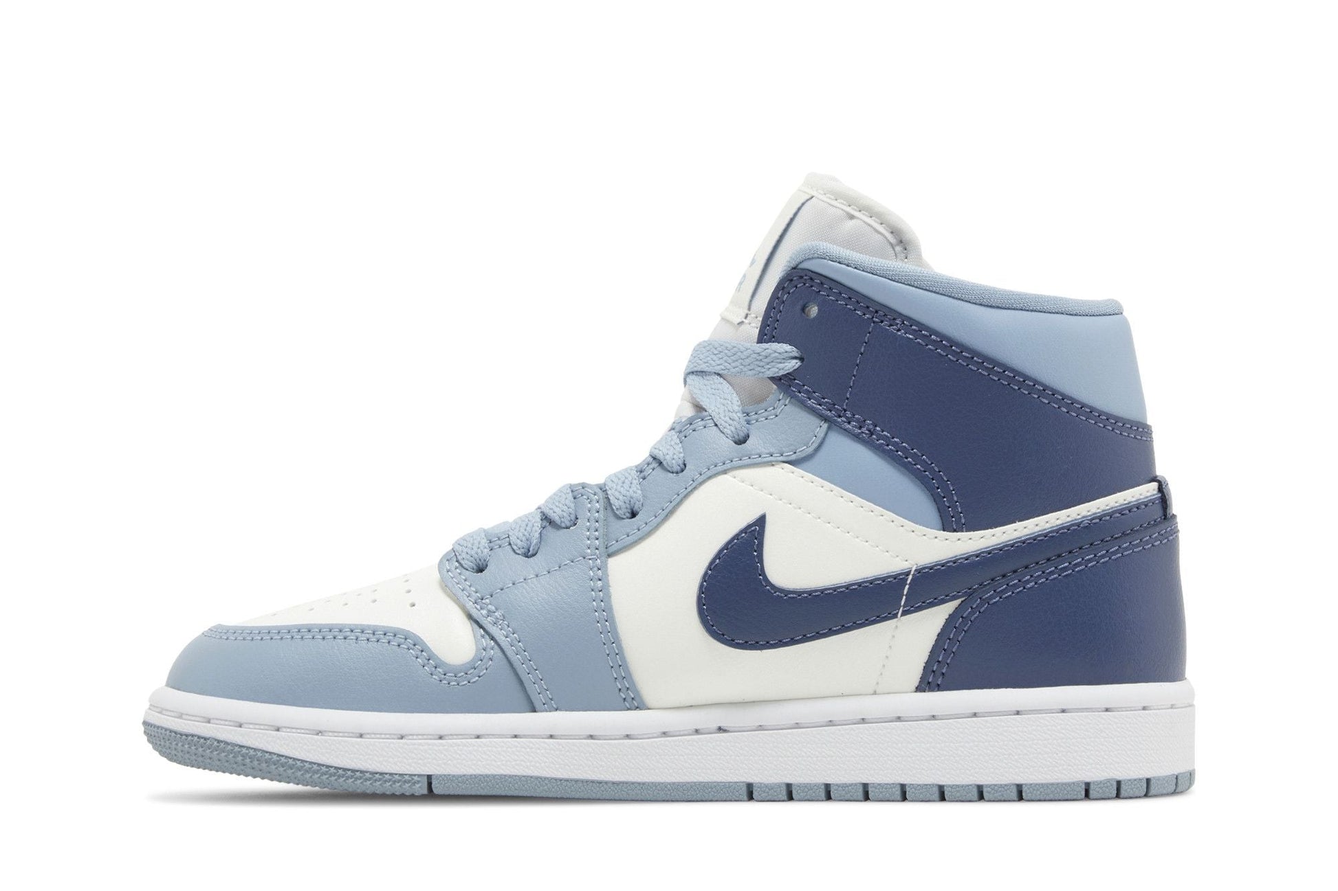 ( Women ) Air Jordan 1 Mid 'Sail Diffused Blue' BQ6472-140