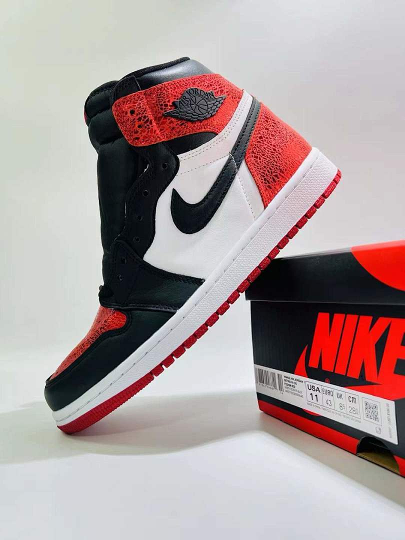 Nike Air Jordan 1 Retro High OG 'Origin Story' (Spider-Man) 555088-602 Men's Basketball Shoes Red Black White Sneakers